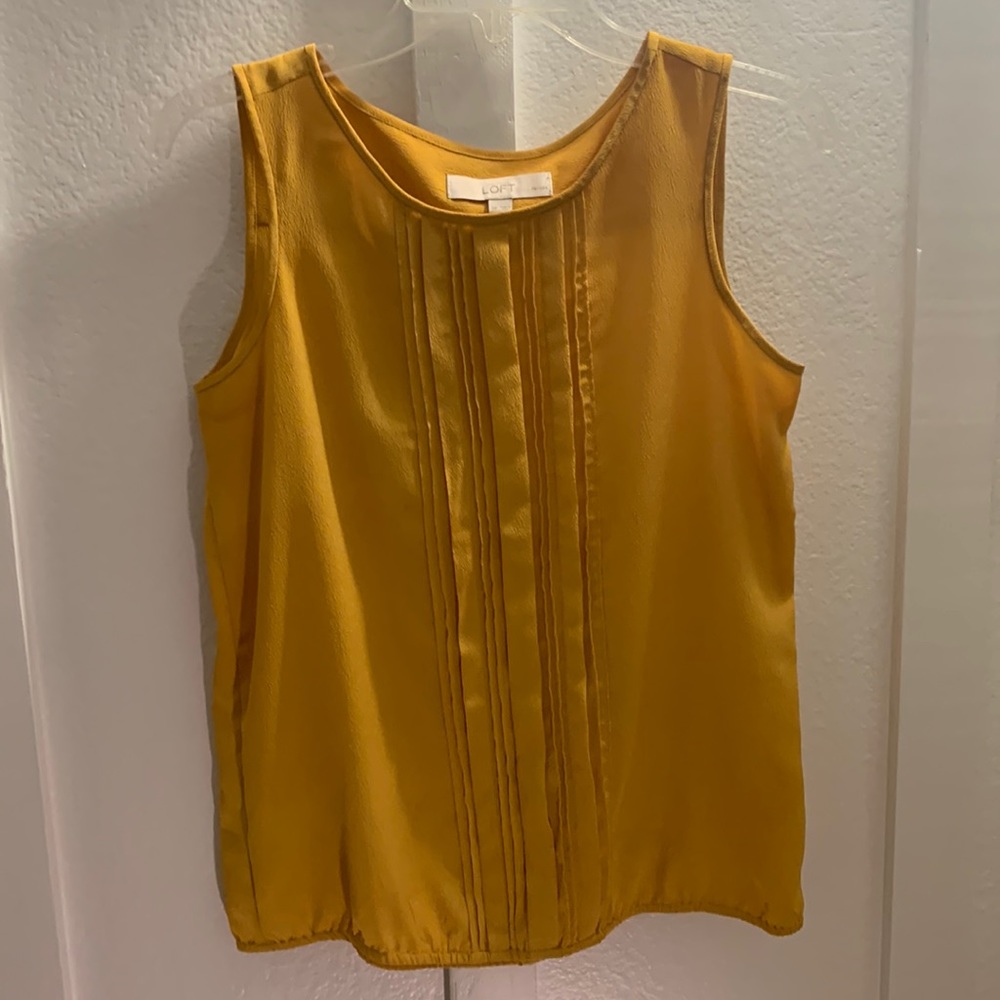Mustard yellow dress shirt from loft